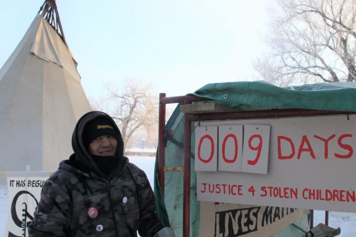 Morning at the Justice for Our Stolen Children Camp in Regina, Treaty 4 territory. Photo by David Gray-Donald.